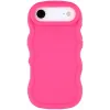 Coque arrière en silicone Phonesta Wavy pour Apple iPhone Air - Hot Pink