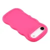 Coque arrière en silicone Phonesta Wavy pour Apple iPhone Air - Hot Pink 5