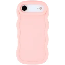 Coque arrière en silicone Phonesta Wavy pour Apple iPhone Air - Rose