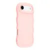 Coque arrière en silicone Phonesta Wavy pour Apple iPhone Air - Rose 2