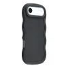 Coque arrière en silicone Phonesta Wavy pour Apple iPhone Air - Noir 2