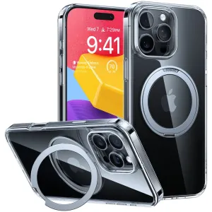 Coque arrière Torras Ostand Pro avec MagSafe pour Apple iPhone 16 Pro - Transparent