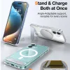 Coque arrière Torras Pstand avec MagSafe pour Apple iPhone 16 - Transparent 5