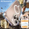 Coque arrière Torras Pstand avec MagSafe pour Apple iPhone 16 Pro - Transparent 2