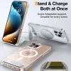 Coque arrière Torras Pstand avec MagSafe pour Apple iPhone 16 Pro - Transparent 6