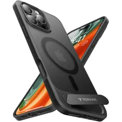 Coque arrière Torras Pstand avec MagSafe pour Apple iPhone 16 Pro Max - Noir
