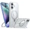 Coque arrière Torras Ostand Spin avec MagSafe pour Apple iPhone 16 - Transparent