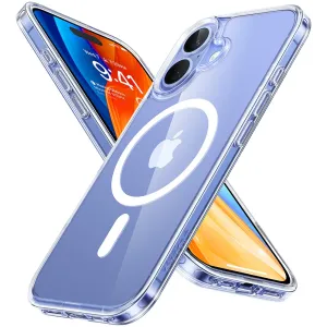 Coque arrière Torras Diamond avec MagSafe pour Apple iPhone 16 - Transparent