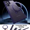 Coque arrière Torras Ostand Spin avec MagSafe pour Samsung Galaxy S24 Ultra - Violet foncé 1