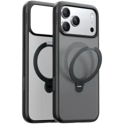 Coque arrière Torras Ostand Spin avec MagSafe pour Apple iPhone 17 Pro Max - Noir