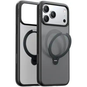Coque arrière Torras Ostand Spin avec MagSafe pour Apple iPhone 17 Pro Max - Noir