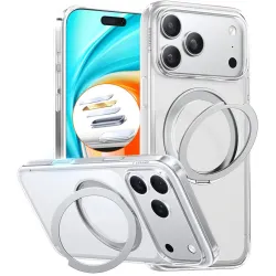 Coque arrière Torras Ostand Pro avec MagSafe pour Apple iPhone 17 Pro - Transparent