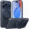 Coque arrière Torras Ostand R Fitness avec MagSafe pour Apple iPhone 17 Pro Max - Bleu foncé 0