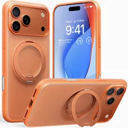 Coque arrière Torras Ostand R Fitness avec MagSafe pour Apple iPhone 17 Pro Max - Orange