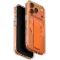 Coque arrière UNIQ Heldro Air MagClick MagSafe pour Apple iPhone 17 Pro - Transparent/Orange